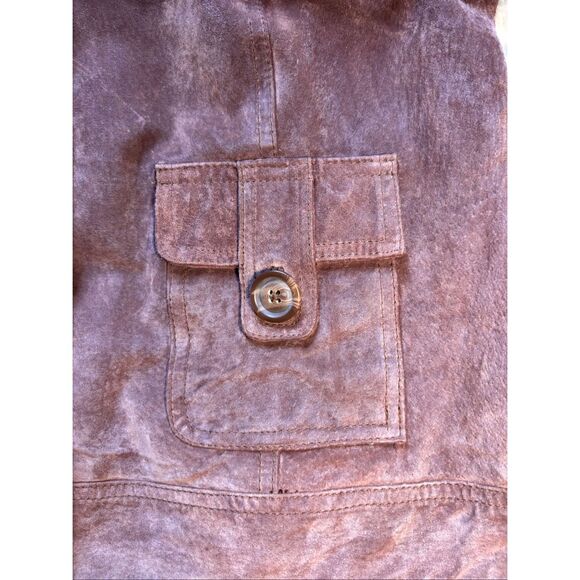 Cherokee vintage brown suede leather jacket M - Picture 6 of 8
